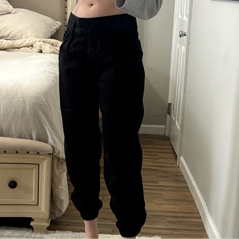 Nili Lotan Black High-Waist Trousers